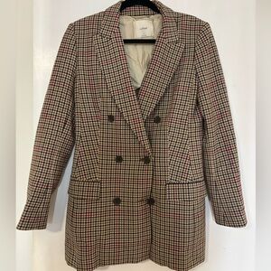 Wilfred Brown and Red Plaid Blazer